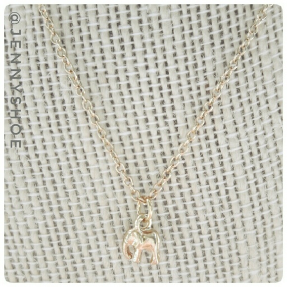{topshop} dainty gold elephant necklace - Picture 2 of 4