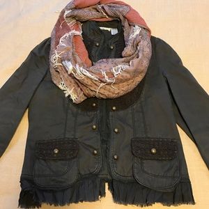 Chic Macrame Military Jacket
