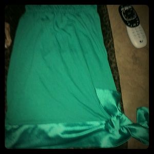 Green tube top