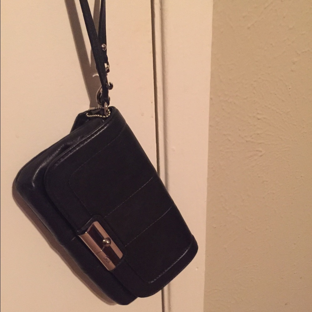 Coach Black Wristlet