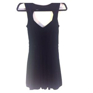 Sold - Navy Blue Topshop dress with heart back