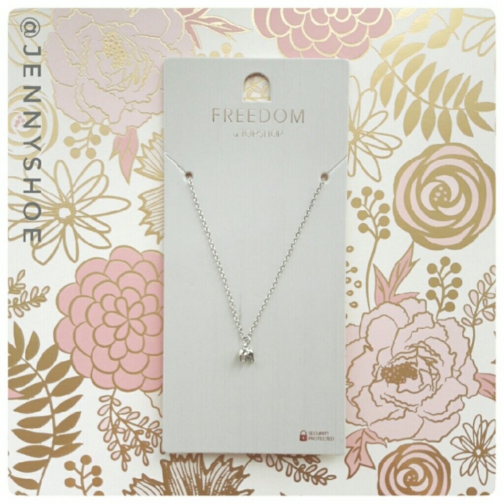 {topshop} dainty silver elephant necklace - Picture 3 of 4