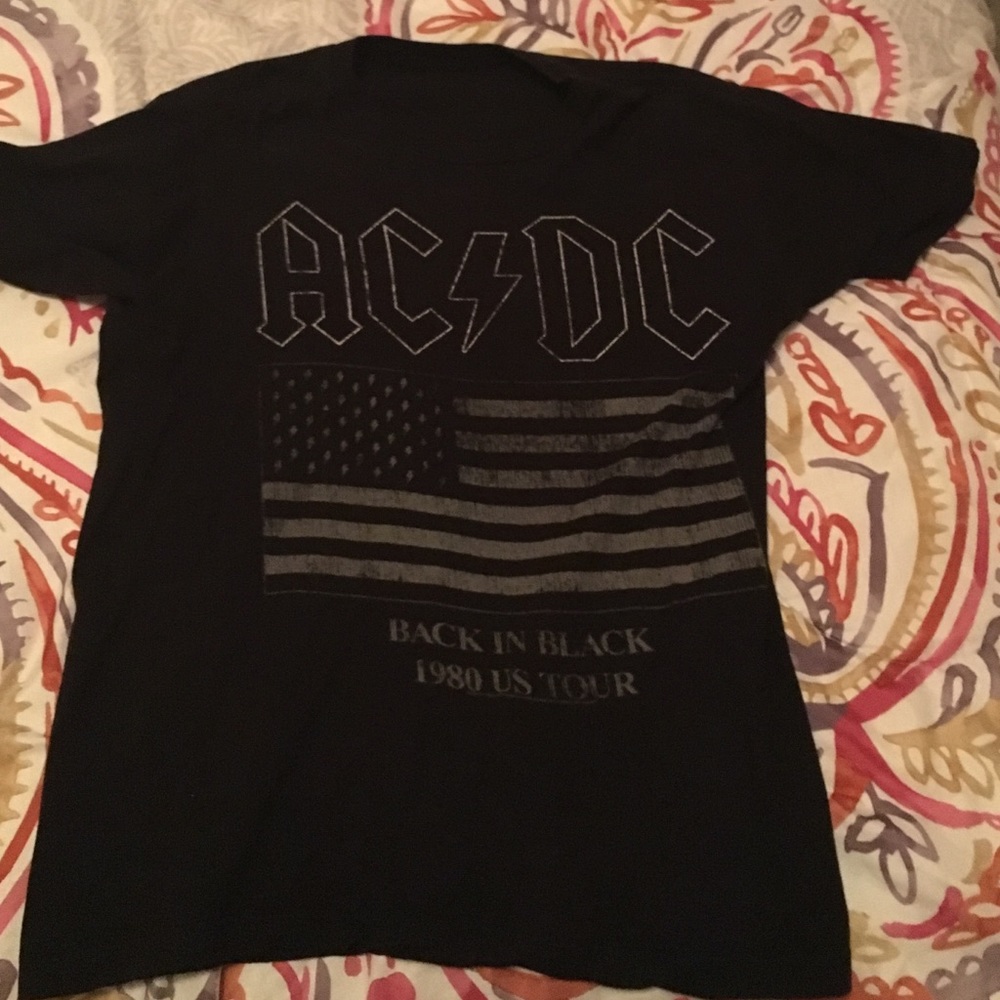 AC/DC back in black tour shirt