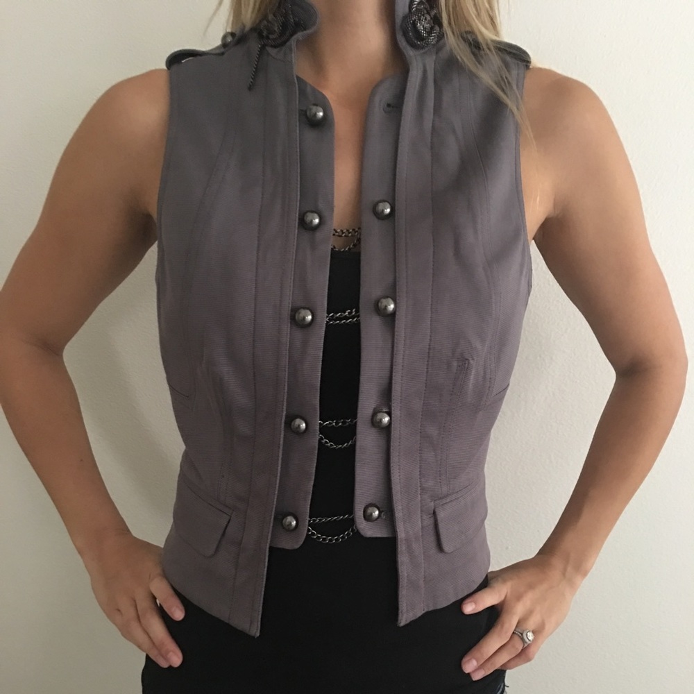 Bebe edgy utility vest