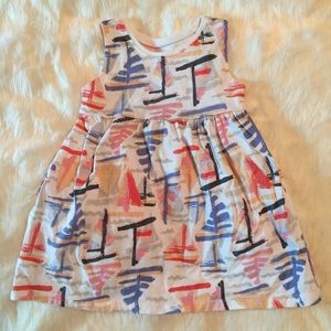 Patterned dress for baby