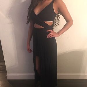 Topshop crossover maxi dress