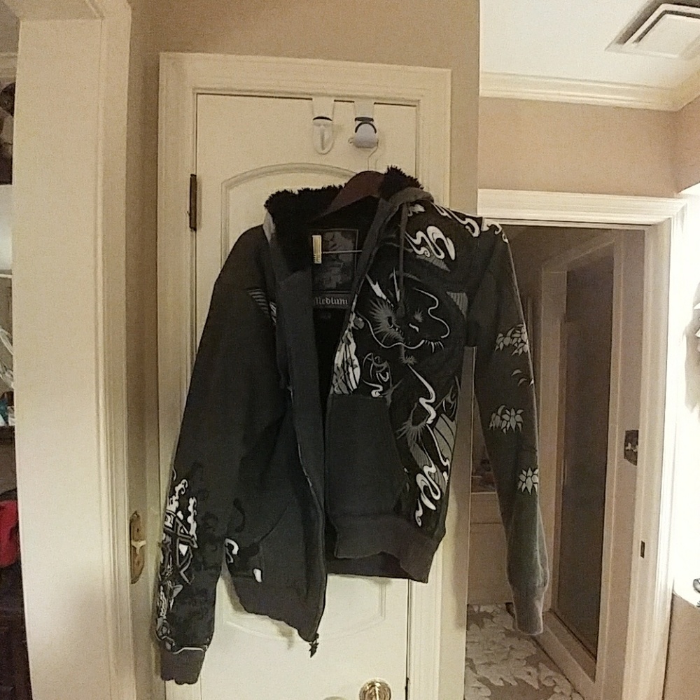 Mens Sasquatch Hoody from PacSun with Faux Fur