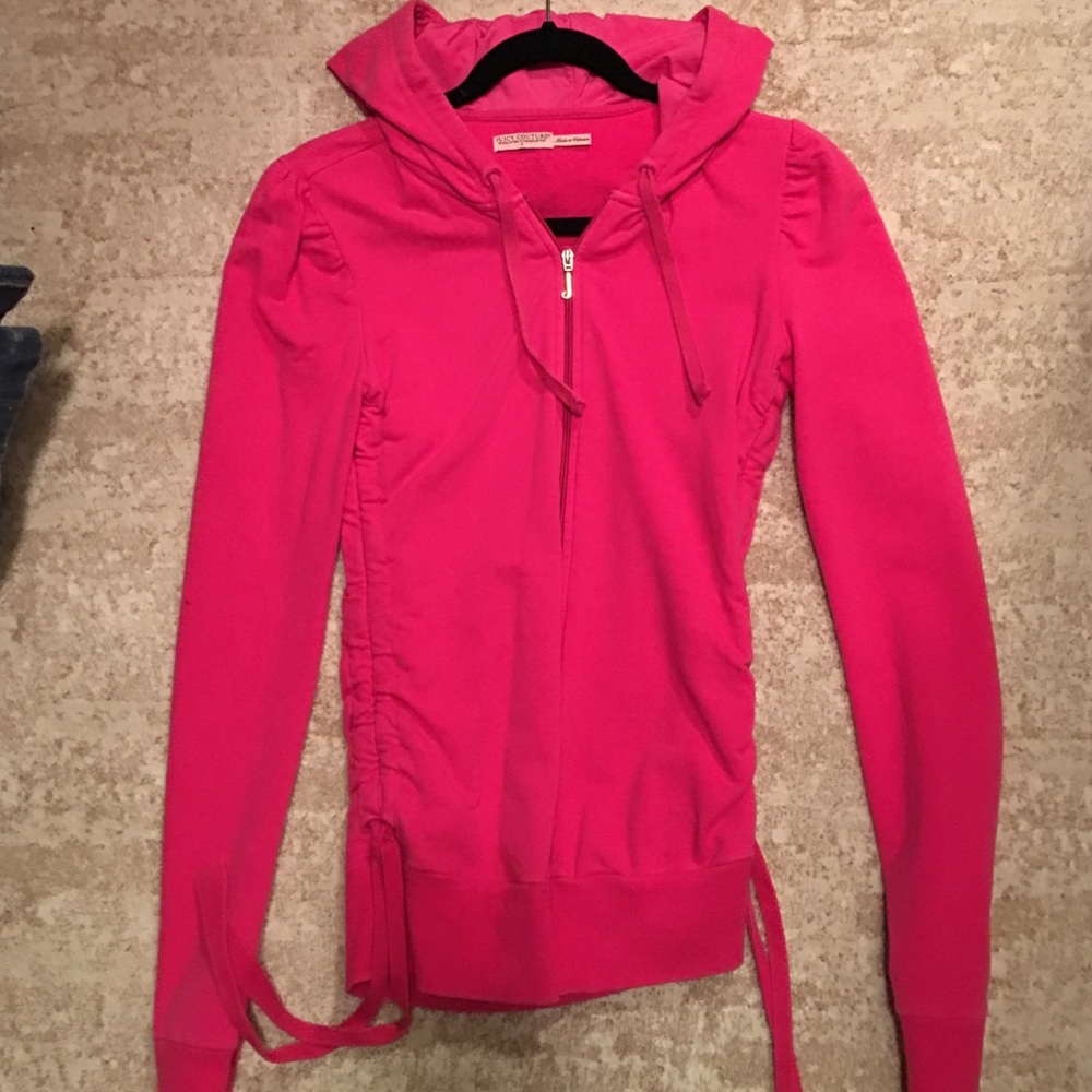 Hot pink sweat jacket