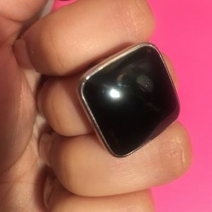 Sterling silver ring.