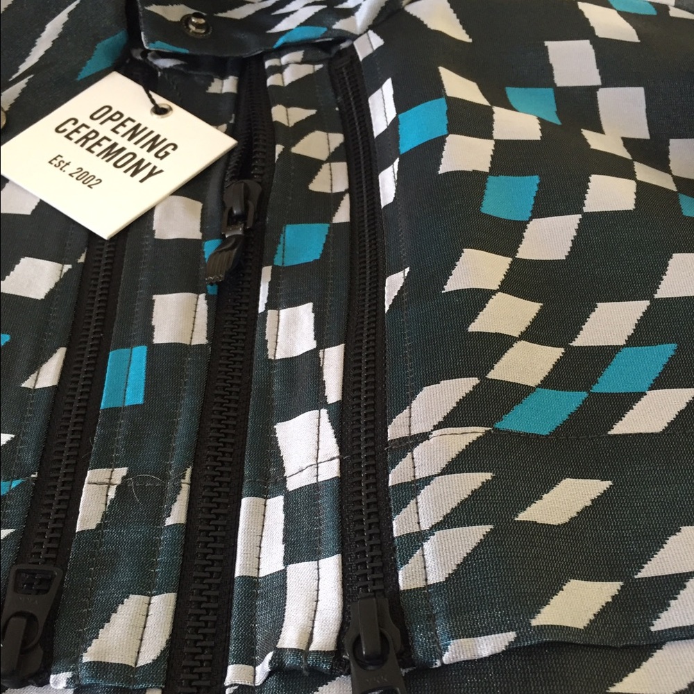 NWT OPENING CEREMONY Mirrorball Cuffed Anorak Sz M - Picture 5 of 8