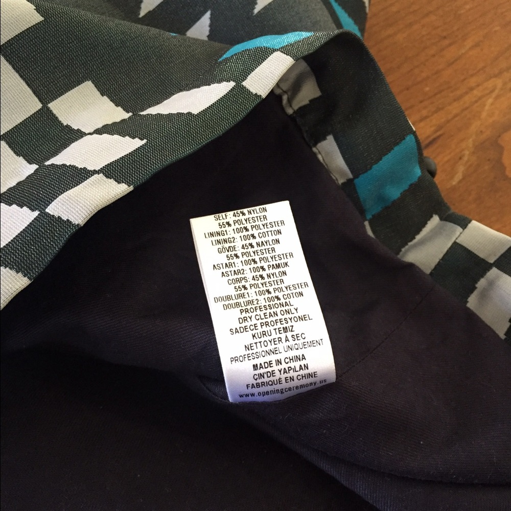 NWT OPENING CEREMONY Mirrorball Cuffed Anorak Sz M - Picture 8 of 8