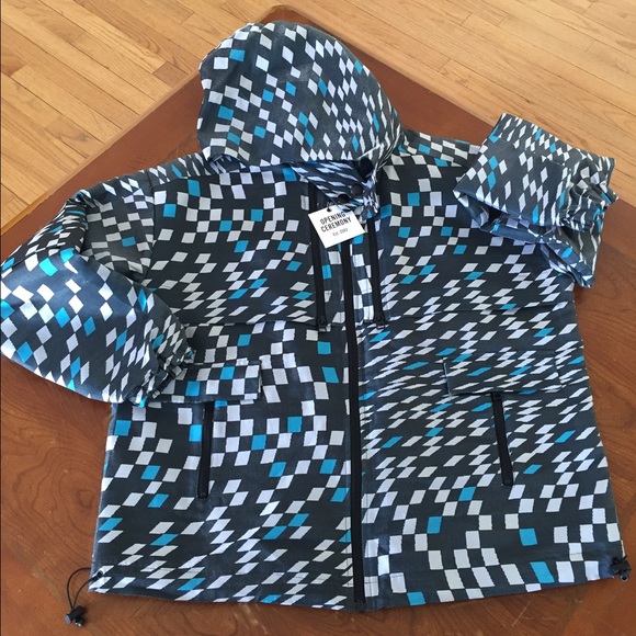 NWT OPENING CEREMONY Mirrorball Cuffed Anorak Sz M - Picture 2 of 8