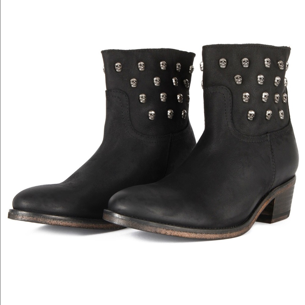 Zadig & Voltaire Teddy Skull Studded Boots
