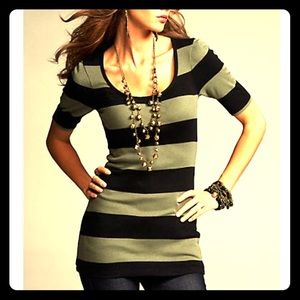 🚨Express Striped Sexy Basic Long Tee Size Small