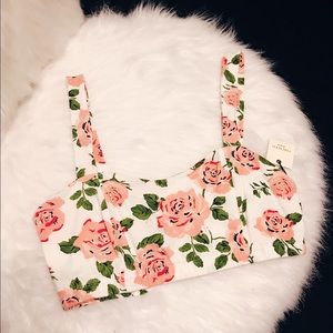 Floral crop top