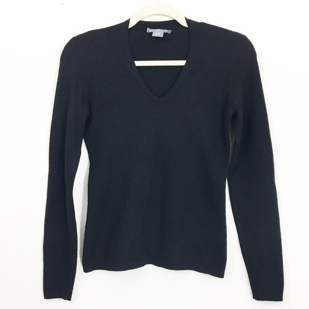 Ann Taylor V-Neck 100% Cashmere Sweater
