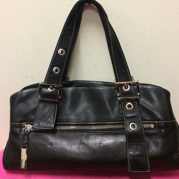 Perlina Genuine Leather Satchel Purse - Picture 1 of 4
