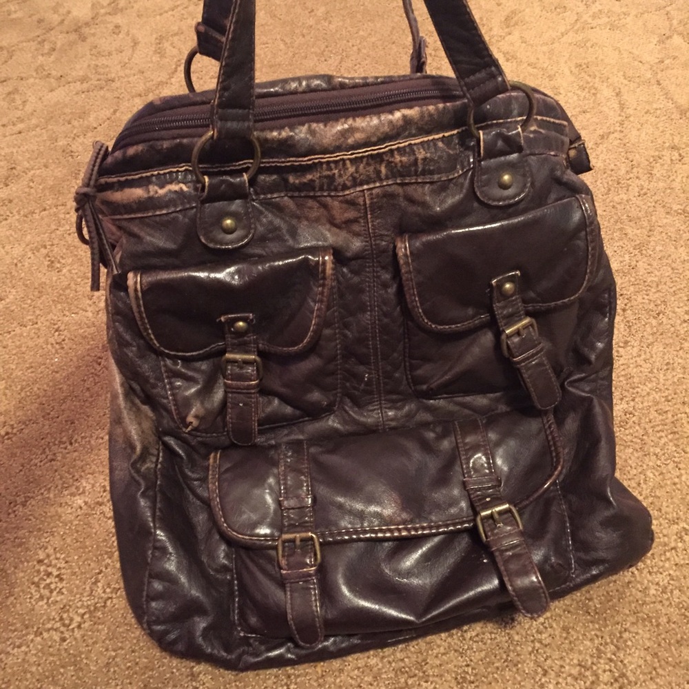 Brown school bag from Tilly's