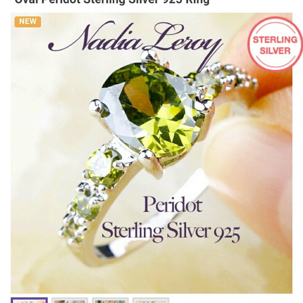 Nadia Leroy Peridot Sterling Silver 925