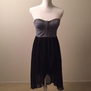 Material Girl Dresses - Material Girl Strapless Sharkbite Hem Dress Material Girl Dresses - Material Girl Strapless Sharkbite Hem Dress