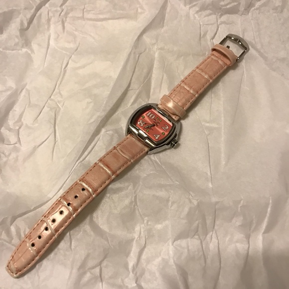 Pink croc watch main image 4