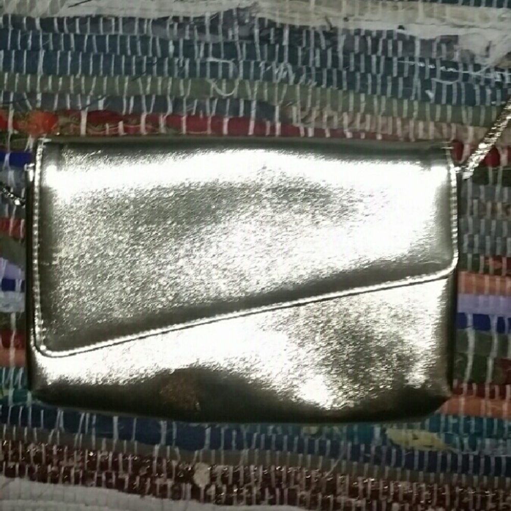Vintage Metallic Gold Crossbody Evening Purse
