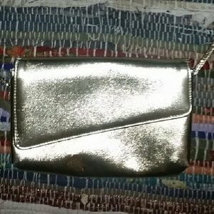 Vintage Metallic Gold Crossbody Evening Purse
