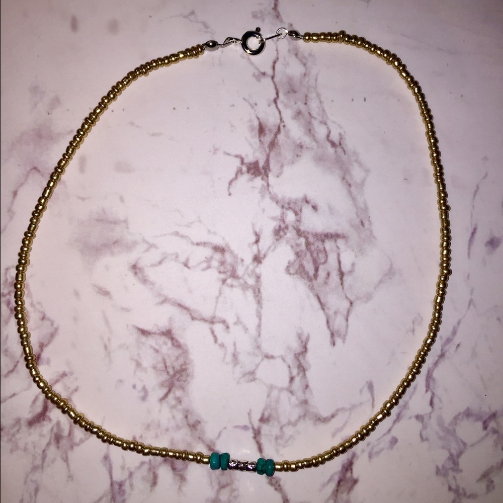 Pretty beaded handmade choker boho