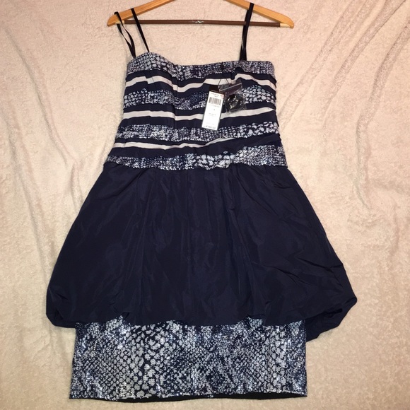 "Milo" BCBG blue dress size 8 - Picture 1 of 4