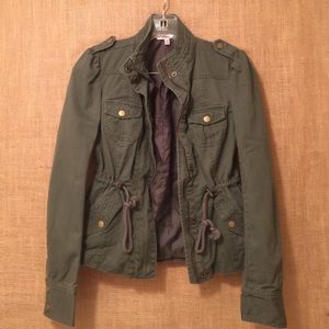Olive Green Military Style Jacket