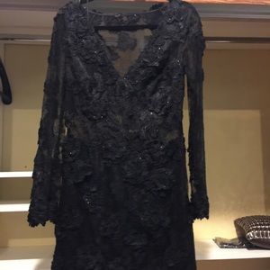 Black lace evening/cocktail dress