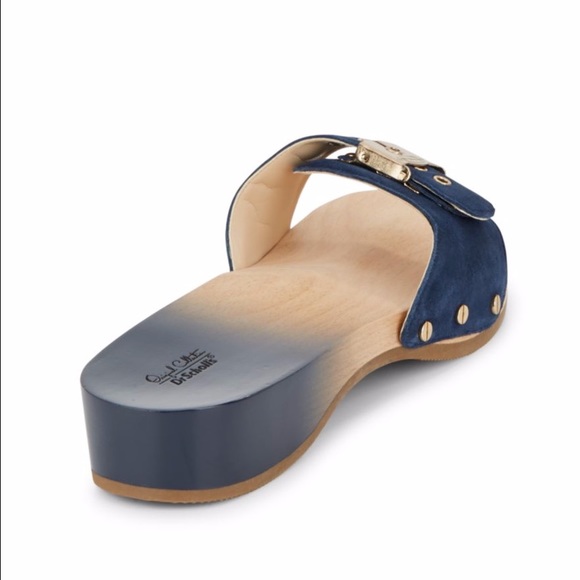 Dr Scholl's Original Suede & Wood Slide Sandal 8 - Picture 4 of 4