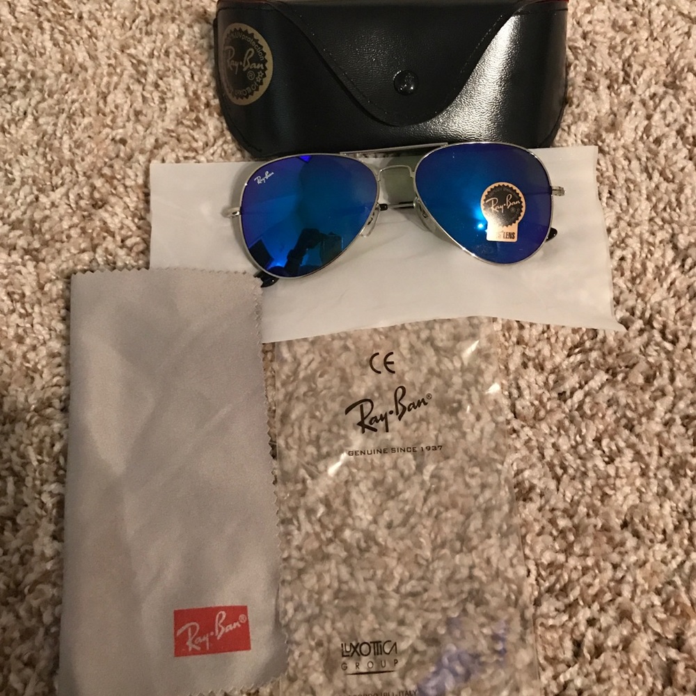 RAY-BAN RB 3025 58 MM  AVIATOR BLUE LENT