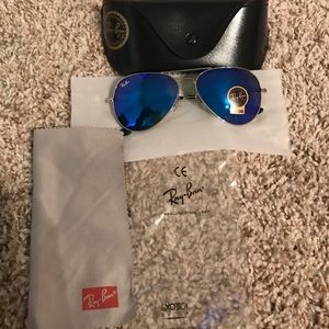 RAY-BAN RB 3025 58 MM  AVIATOR BLUE LENT