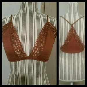 New Free People Monica Lacey Racerback Bralette