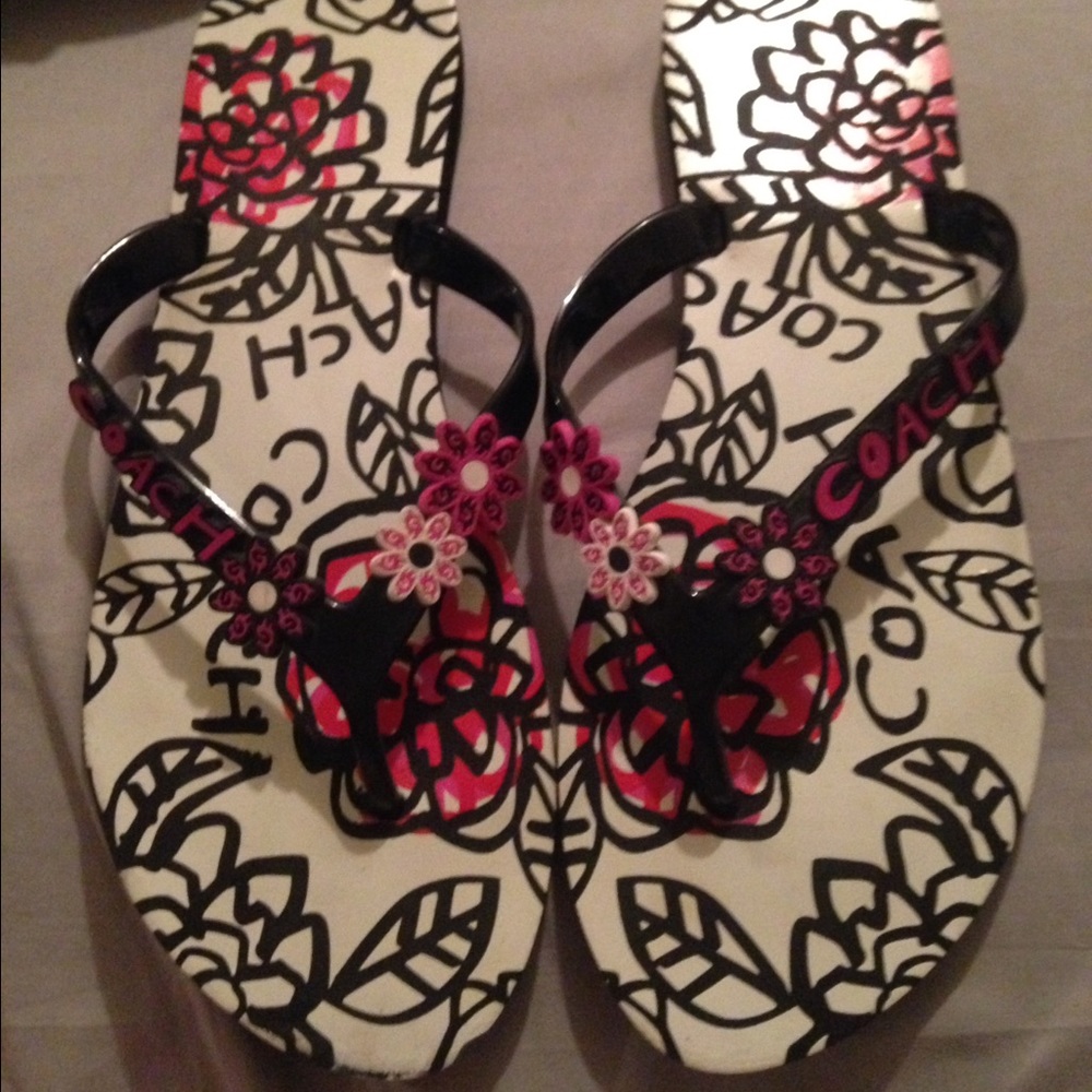 Authentic Coach "Kerrie" flip flops