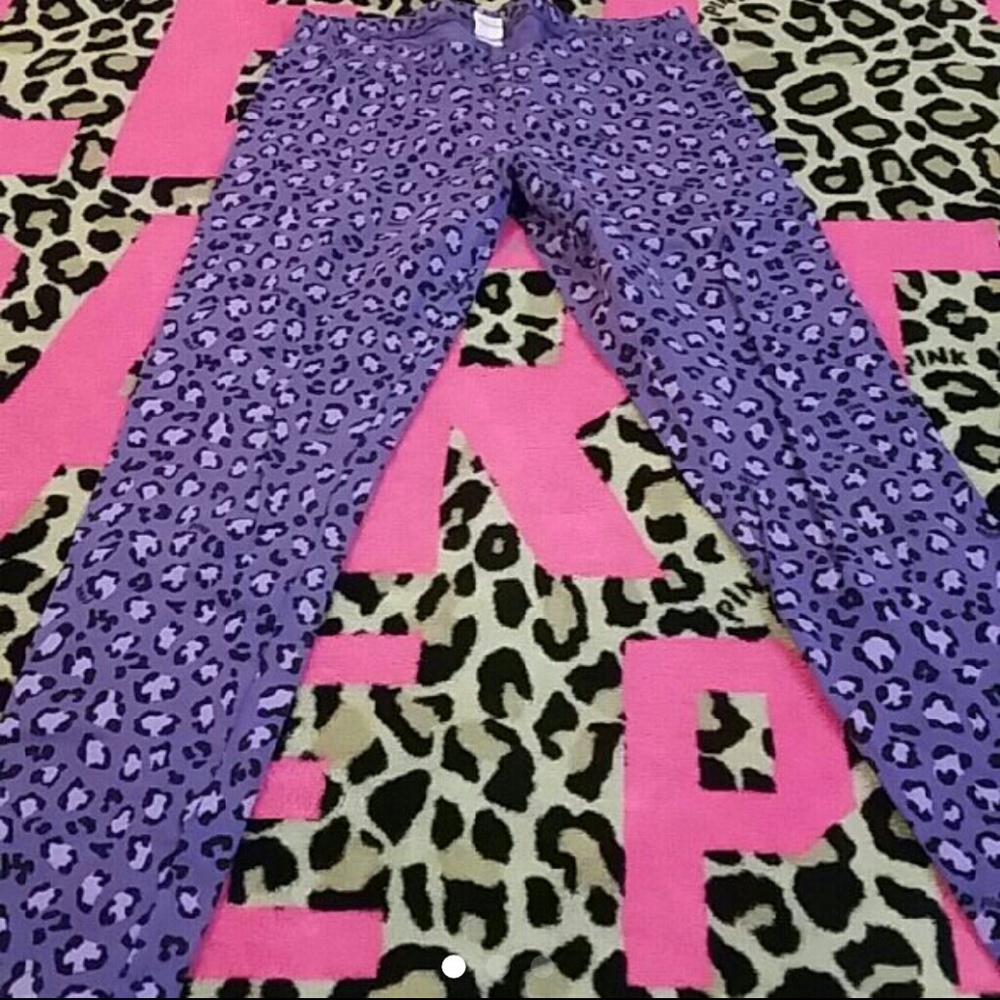 Victorias secret pink leopard leggings
