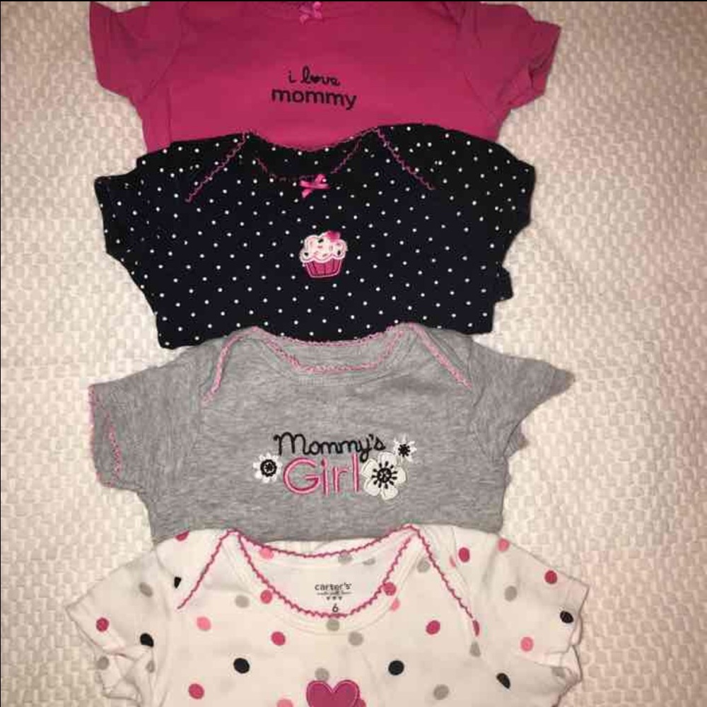 8pc Carter's Girls Onesie Bundle size 6M