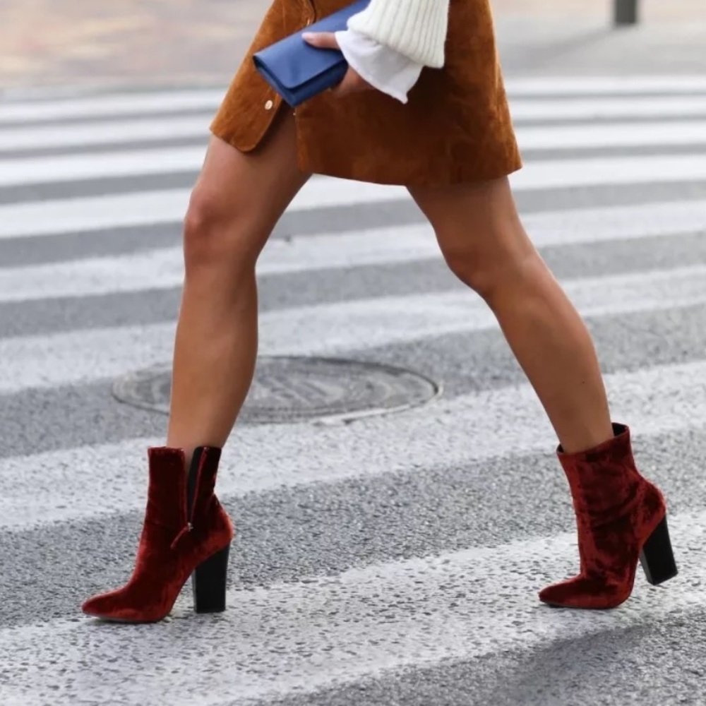 Zara velvet ankle boots - Picture 4 of 4
