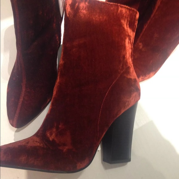 Zara velvet ankle boots - Picture 2 of 4