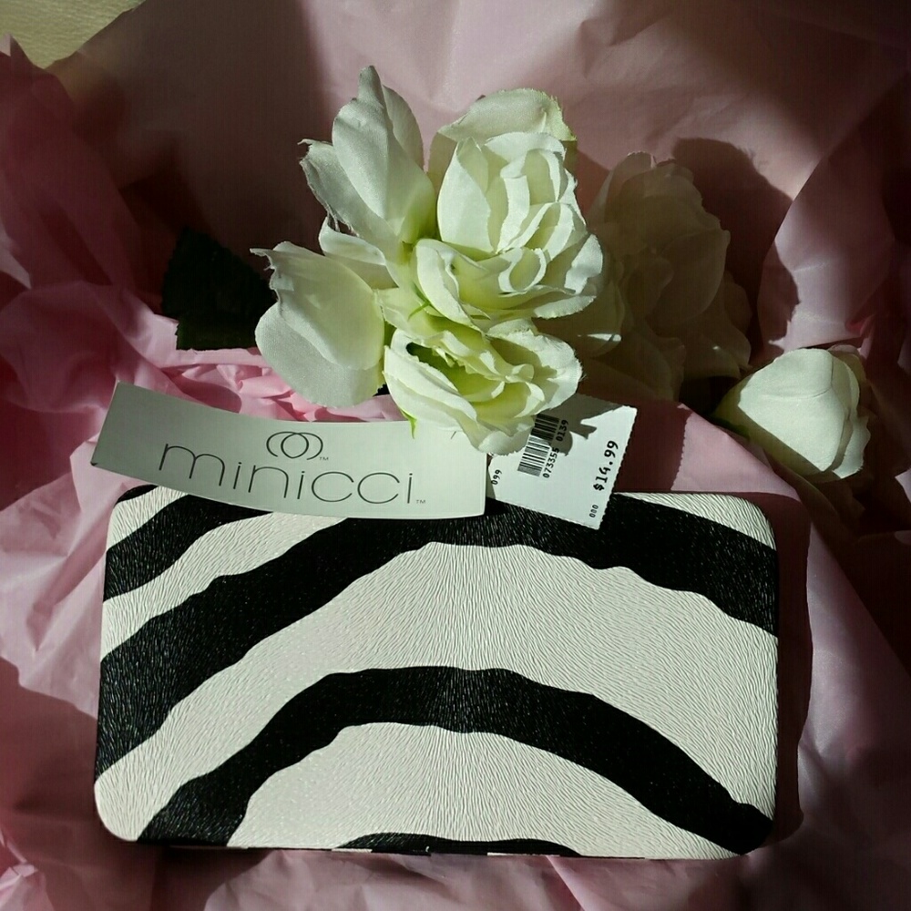 Zebra Striped Hard Shell Woman's Wallet