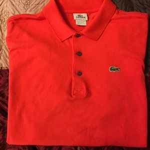 Men's Lacoste Orange Polo