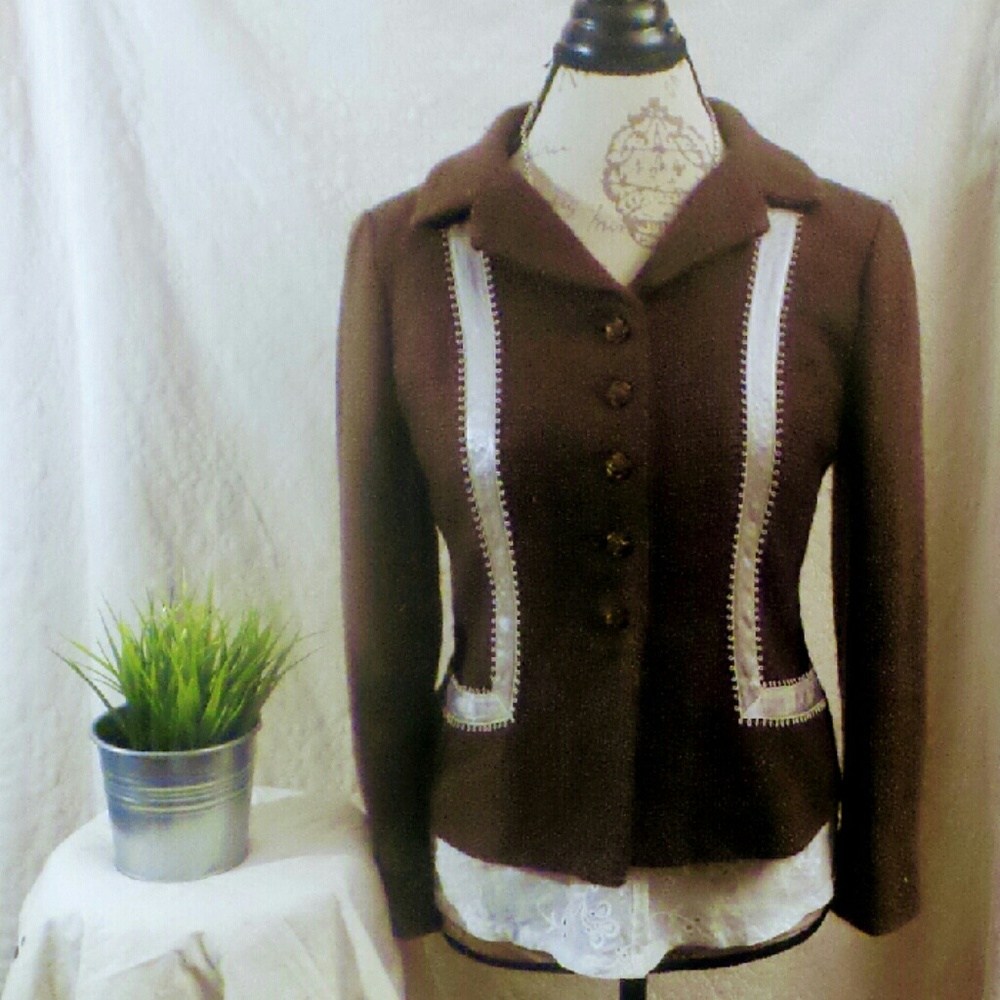 Rebecca Taylor Jacket with Pink Ribbon Detail