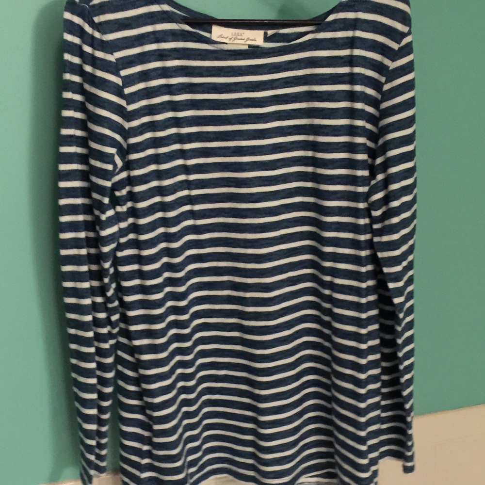 NWOT H&M tunic with blue and white stripes