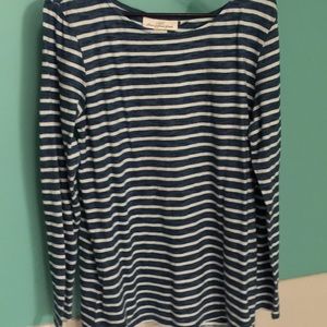 NWOT H&M tunic with blue and white stripes