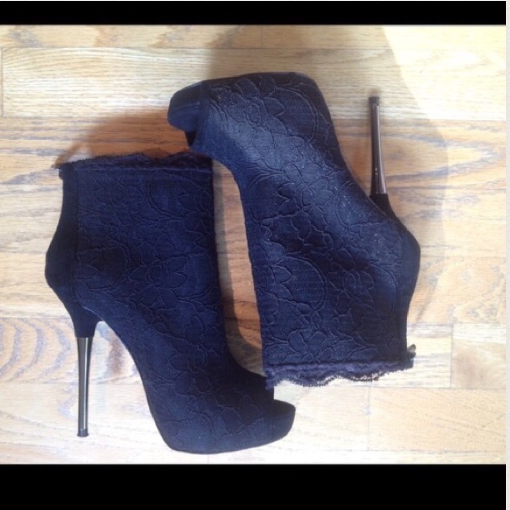 Bebe Lace Ankle Booties -24 hours sale