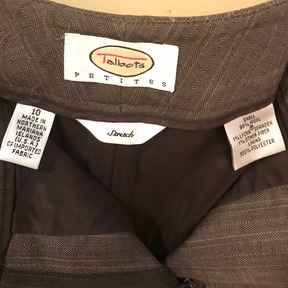 Talbots lined wool pants - Picture 2 of 4