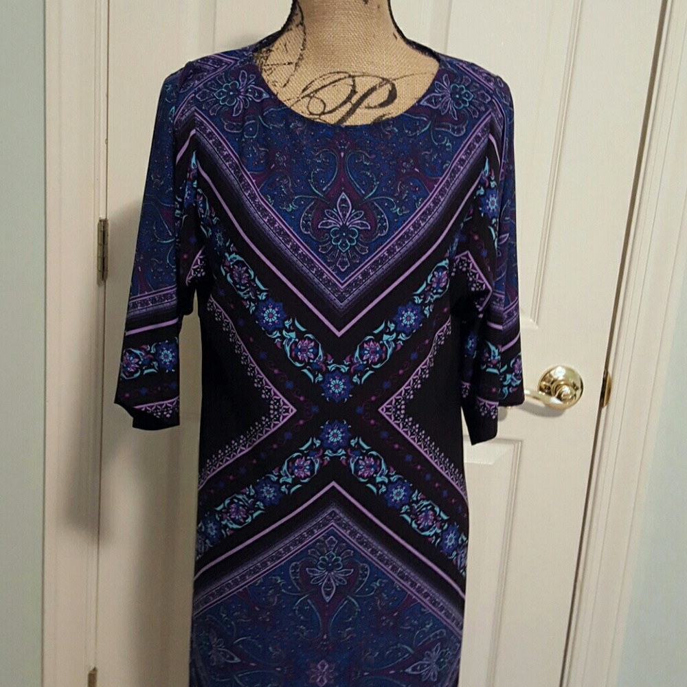 London Times Purple Dress