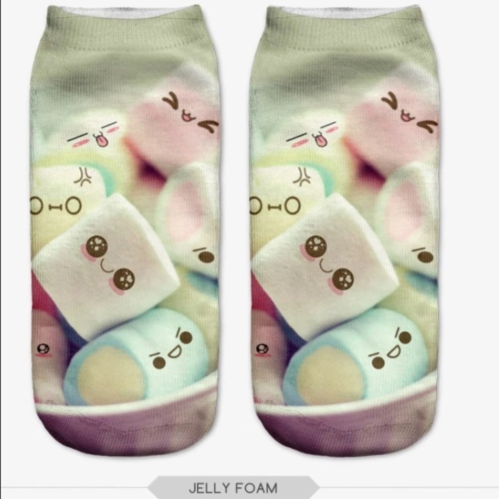 Kawaii Jelly Foam Super Cute Ankle Socks