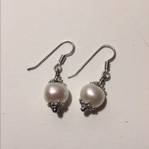 Pearl earrings